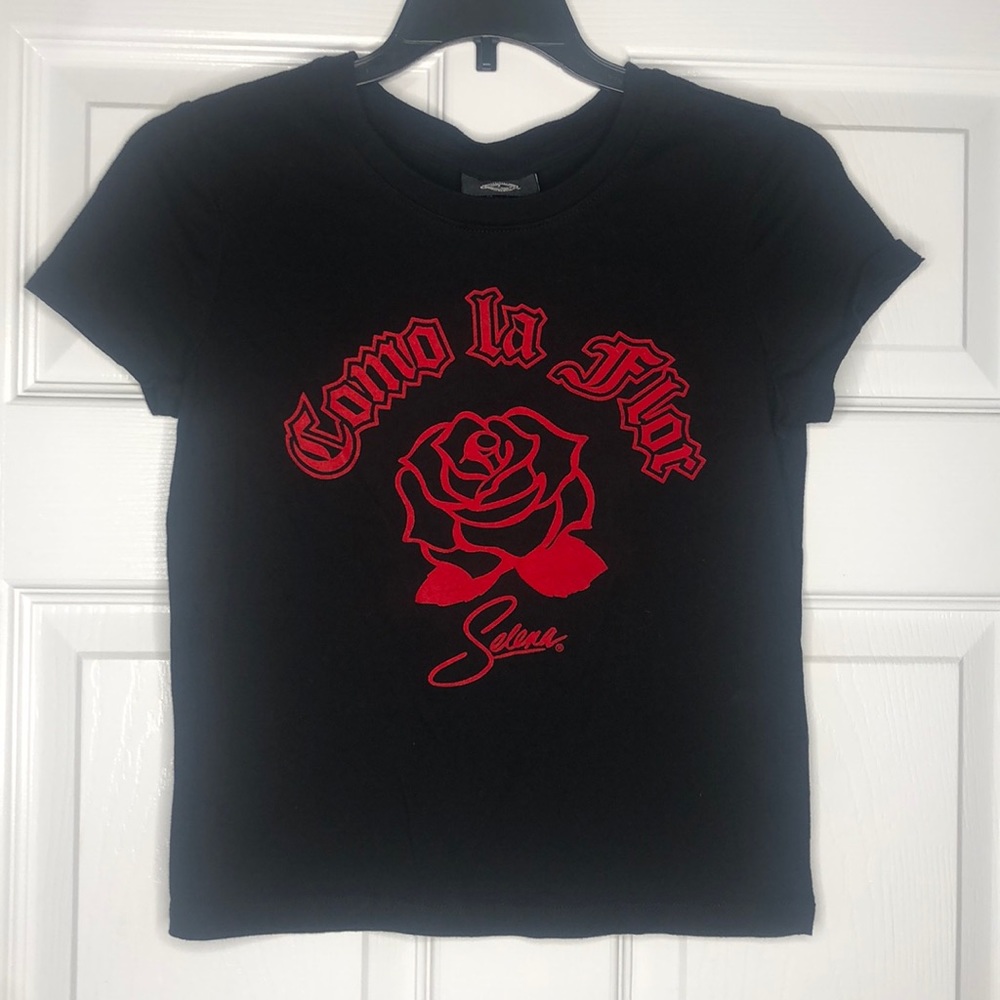 Selena Como La Flor Crop T Shirt